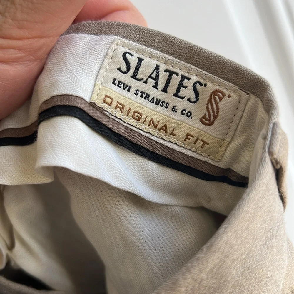 Vintage Levi’s Strauss Slates original fit khaki tan Men's Pants size 32